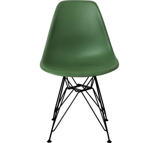 Комплект стульев пластиковых DERSTUHL 2 шт Black Eames, темно-зеленый, DSL03.016.2