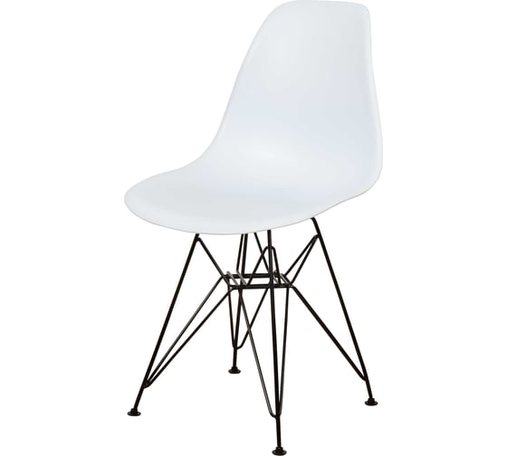 Комплект стульев пластиковых DERSTUHL 4 шт Black Eames, белый, DSL03.001.4