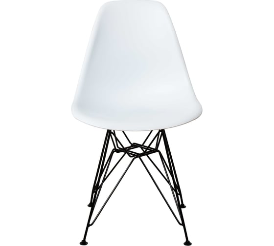 Комплект стульев пластиковых DERSTUHL 4 шт Black Eames, белый, DSL03.001.4