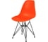 Комплект стульев пластиковых DERSTUHL 4 шт Black Eames, оранжевый, DSL03.005.4 3