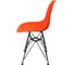 Комплект стульев пластиковых DERSTUHL 4 шт Black Eames, оранжевый, DSL03.005.4 5