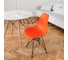 Комплект стульев пластиковых DERSTUHL 4 шт Black Eames, оранжевый, DSL03.005.4 7