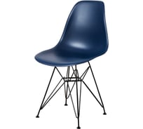 Стул пластиковый DERSTUHL Black Eames, темно-синий DSL03.017