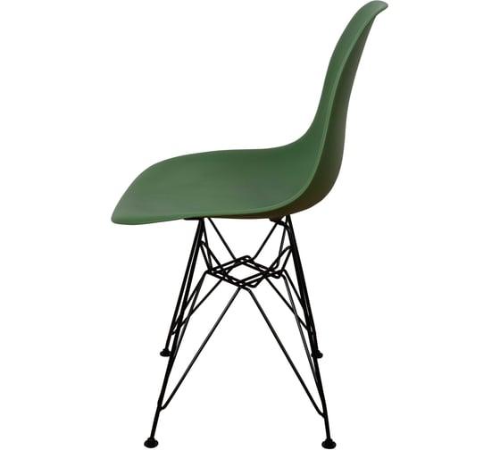 Стул пластиковый DERSTUHL Black Eames, темно-зеленый DSL03.016