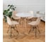 Комплект стульев пластиковых DERSTUHL 2 шт Black Eames, теплый бежевый, DSL03.014.2 2