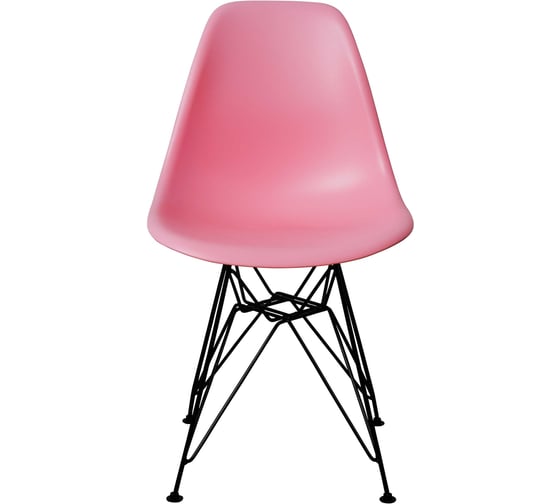 Стул пластиковый DERSTUHL Black Eames, розовый DSL03.015
