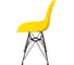 Комплект стульев пластиковых DERSTUHL 4 шт Black Eames, лимон, DSL03.011.4 5