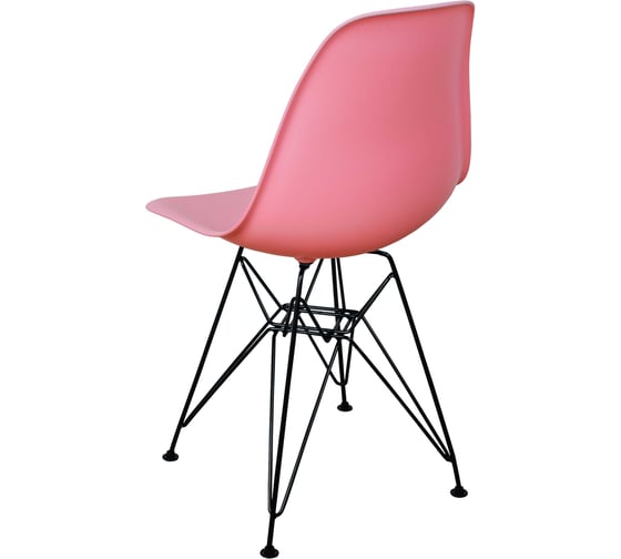 Комплект стульев пластиковых DERSTUHL 4 шт Black Eames, розовый, DSL03.015.4