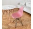 Комплект стульев пластиковых DERSTUHL 4 шт Black Eames, розовый, DSL03.015.4 7