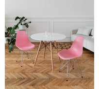 Стул DERSTUHL Chrom Eames розовый, комплект 2 шт DSL02.015.2