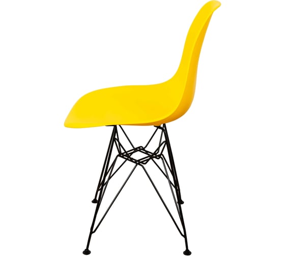 Комплект стульев пластиковых DERSTUHL 2 шт Black Eames, лимон, DSL03.011.2