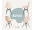Комплект стульев пластиковых DERSTUHL 4 шт Black Eames, теплый бежевый, DSL03.014.4 1