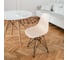 Комплект стульев пластиковых DERSTUHL 4 шт Black Eames, теплый бежевый, DSL03.014.4 7