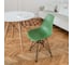 Комплект стульев пластиковых DERSTUHL 4 шт Black Eames, темно-зеленый, DSL03.016.4 7
