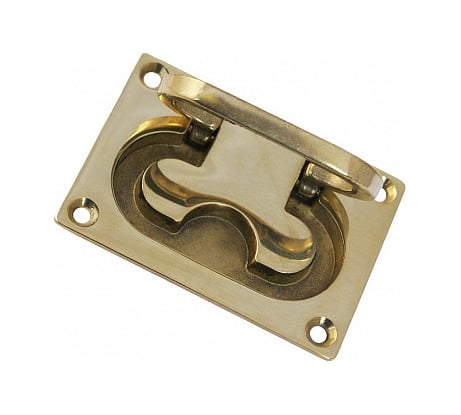 Откидная ручка Tech-Krep 100х80 скрытая, цинк желтый 148800