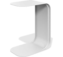 Приставной металлический журнальный столик ЛЕБЕР Стокгольм (белый муар) 11.50.057D