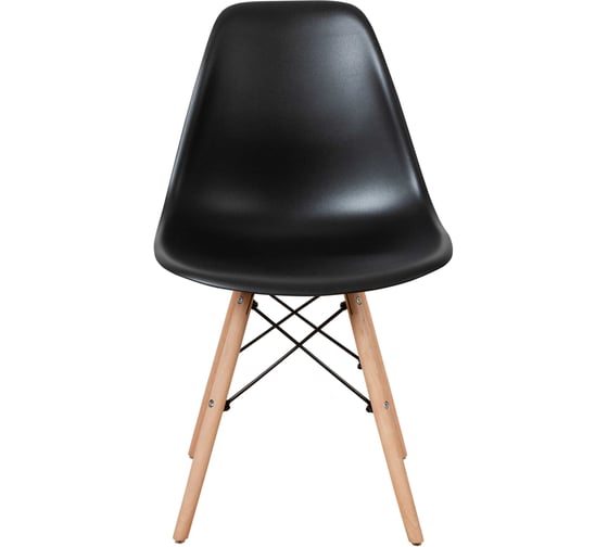 Стул пластиковый DERSTUHL Wood Eames, черный DSL01.010