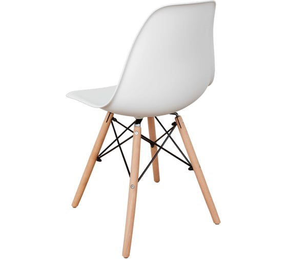 Стул пластиковый DERSTUHL Wood Eames, белый DSL01.001