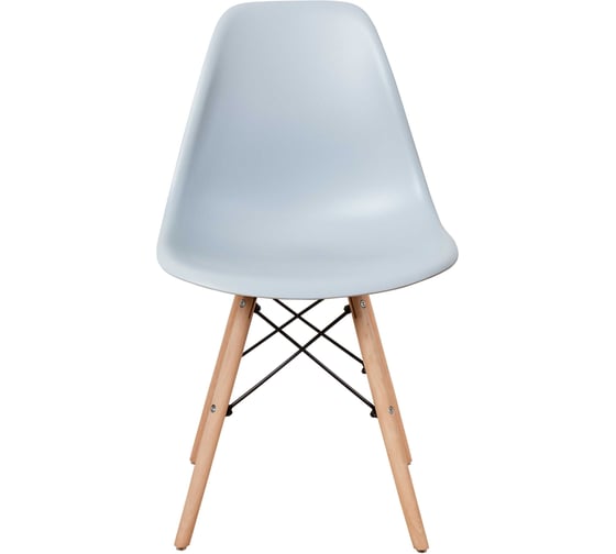 Комплект стульев пластиковых DERSTUHL 2 шт Wood Eames, светло-серый, DSL01.002.2