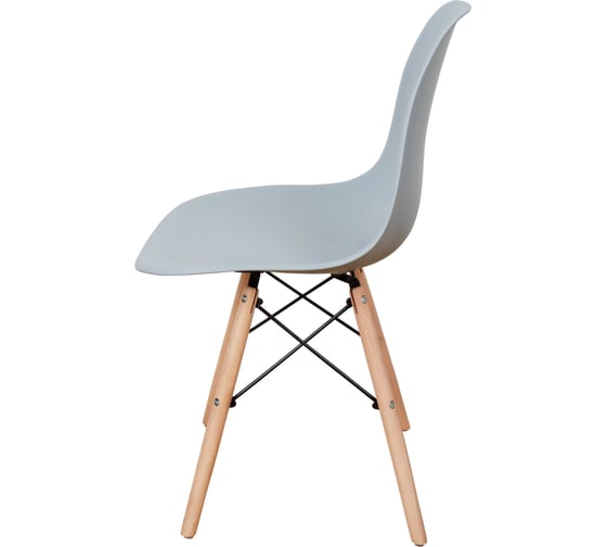 Комплект стульев пластиковых DERSTUHL 2 шт Wood Eames, светло-серый, DSL01.002.2