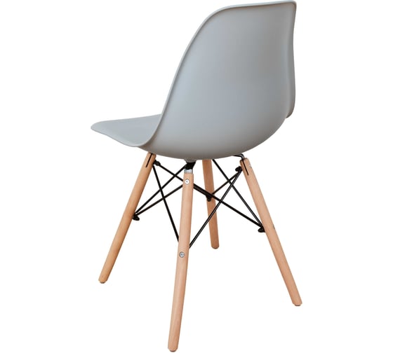Комплект стульев пластиковых DERSTUHL 2 шт Wood Eames, светло-серый, DSL01.002.2