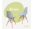 Комплект стульев пластиковых DERSTUHL 2 шт Wood Eames, светло-серый, DSL01.002.2 1