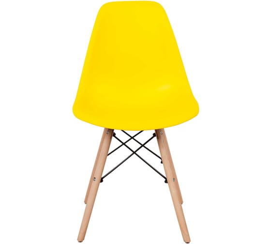 Комплект стульев пластиковых DERSTUHL 2 шт Wood Eames, лимон, DSL01.011.2