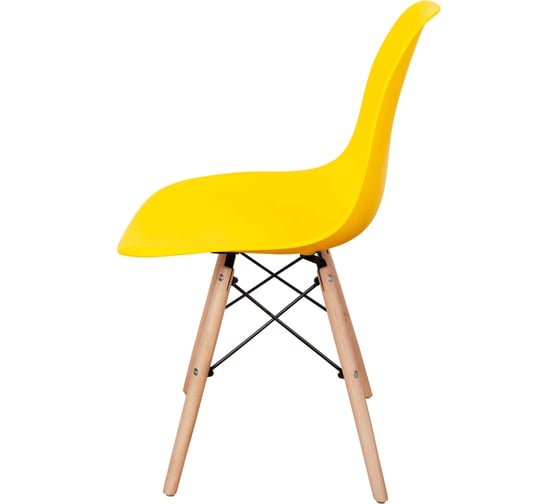 Комплект стульев пластиковых DERSTUHL 2 шт Wood Eames, лимон, DSL01.011.2