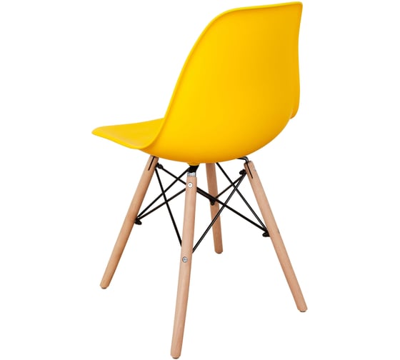 Комплект стульев пластиковых DERSTUHL 2 шт Wood Eames, лимон, DSL01.011.2