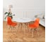 Комплект стульев пластиковых DERSTUHL 4 шт Wood Eames, оранжевый, DSL01.005.4 2