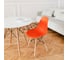 Комплект стульев пластиковых DERSTUHL 4 шт Wood Eames, оранжевый, DSL01.005.4 7