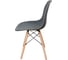 Комплект стульев пластиковых DERSTUHL 4 шт Wood Eames, темно-серый, DSL01.003.4 5