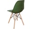 Комплект стульев пластиковых DERSTUHL 4 шт Wood Eames, темно-зеленый, DSL01.016.4 6