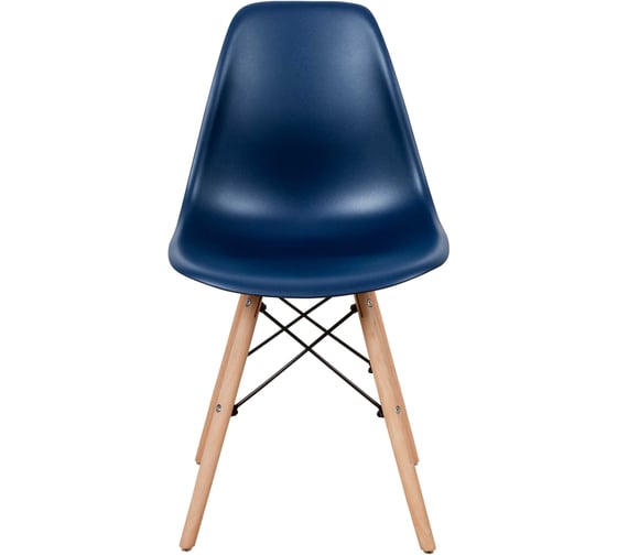 Комплект стульев пластиковых DERSTUHL 4 шт Wood Eames, темно-синий, DSL01.017.4