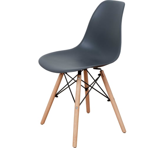 Стул DERSTUHL Wood Eames темно-серый, комплект 2 шт DSL01.003.2 1