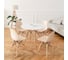 Комплект стульев пластиковых DERSTUHL 2 шт Wood Eames, теплый бежевый, DSL01.014.2 2