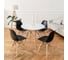 Комплект стульев пластиковых DERSTUHL 4 шт Wood Eames, черный, DSL01.010.4 2