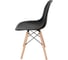 Комплект стульев пластиковых DERSTUHL 4 шт Wood Eames, черный, DSL01.010.4 5