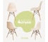 Комплект стульев пластиковых DERSTUHL 4 шт Wood Eames, теплый бежевый, DSL01.014.4 1
