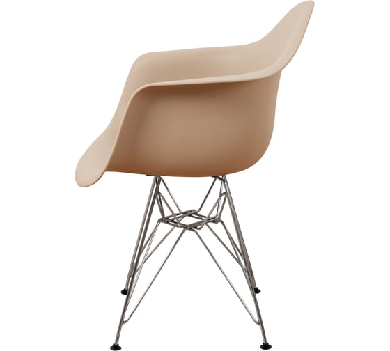Стул-кресло из пластика DERSTUHL Chrom Eames, темно-бежевый DSL05.013