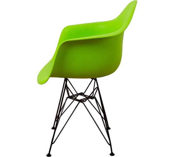 Стул-кресло из пластика DERSTUHL Black Eames, салатовый DSL06.012