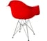 Стул-кресло из пластика DERSTUHL Chrom Eames, красный DSL05.006 6