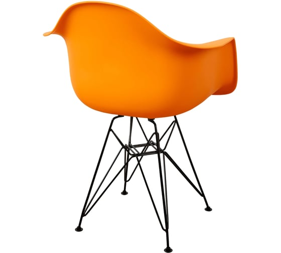 Стул-кресло из пластика DERSTUHL Black Eames, желтый DSL06.004