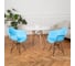 Комплект стульев пластиковых DERSTUHL 2 шт Black Eames, голубой, DSL06.008.2 2