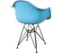 Комплект стульев пластиковых DERSTUHL 2 шт Black Eames, голубой, DSL06.008.2 6