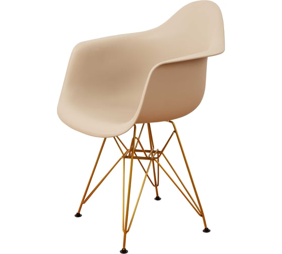 Стул-кресло из пластика DERSTUHL Gold Eames, темно-бежевый DSL040.013