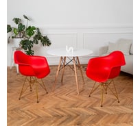 Комплект стульев пластиковых DERSTUHL 2 шт Gold Eames, красный, DSL040.006.2