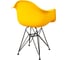 Комплект стульев пластиковых DERSTUHL 2 шт Black Eames, лимон, DSL06.011.2 6