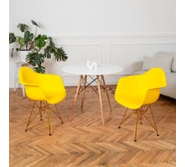 Комплект стульев пластиковых DERSTUHL 2 шт Gold Eames, лимон, DSL040.011.2