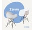 Комплект стульев пластиковых DERSTUHL 2 шт Black Eames, белый, DSL06.001.2 1